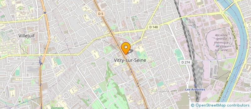 localisation de l'entreprise THEATRE JEAN VILAR à VITRY-SUR-SEINE