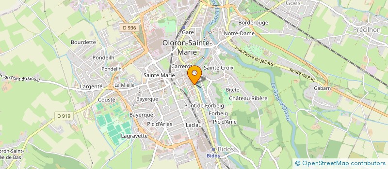 localisation de l'entreprise THEATRE LA BARAQUE  OLORON-SAINTE-MARIE