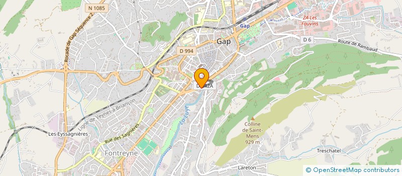 localisation de l'entreprise THEATRE LA PASSERELLE ASSOC DE DEVELOPPEMENT CULTUREL DE GAP ET DES HTES ALPES  GAP