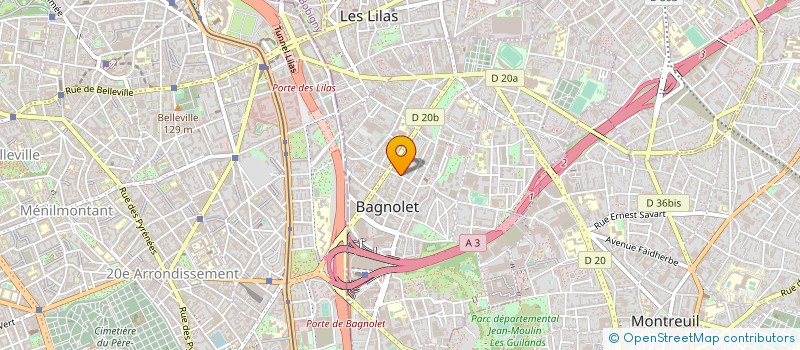 localisation de l'entreprise THEATRE LE COLOMBIER LANGAJA à BAGNOLET