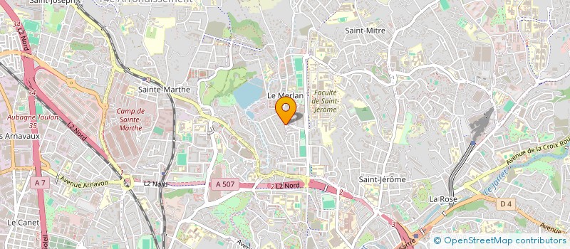 localisation de l'entreprise THEATRE LE PETIT MERLAN  MARSEILLE