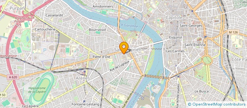 localisation de l'entreprise THEATRE LE VENT DES SIGNES  TOULOUSE