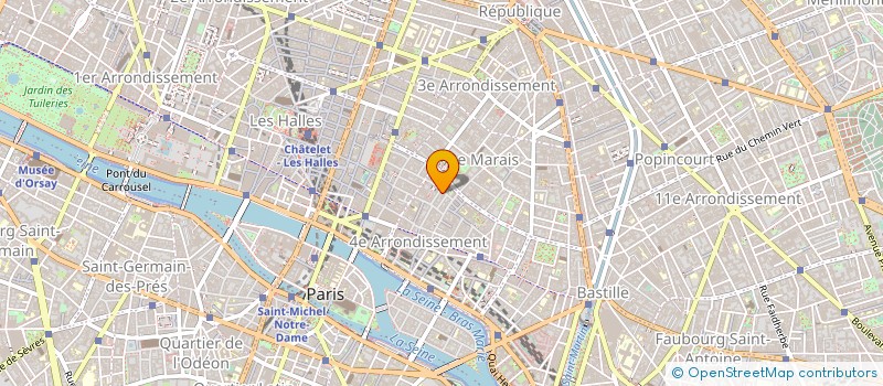 localisation de l'entreprise THEATRE LES BLANCS MANTEAUX à PARIS