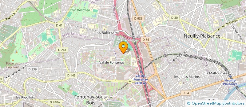 localisation de l'entreprise THEATRE NEDJMA à NEUILLY-SUR-MARNE