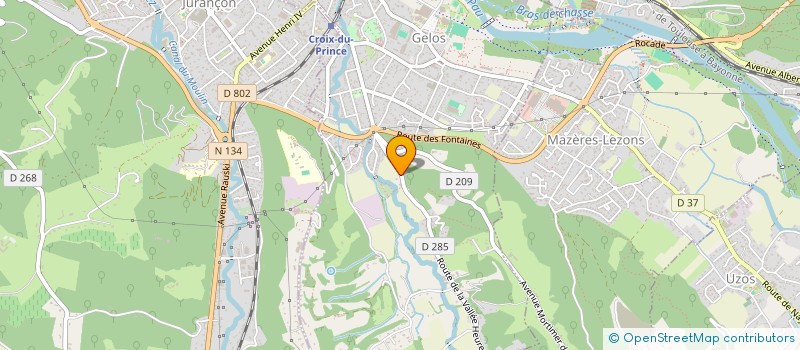 localisation de l'entreprise THEATRE PARCOURS CONTEMPORAIN  GELOS