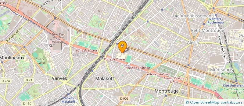 localisation de l'entreprise THEATRE PARIS 14  PARIS