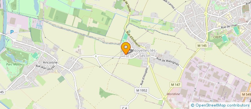 localisation de l'entreprise THEATRE PERRUQUES  NOYELLES-LES-SECLIN