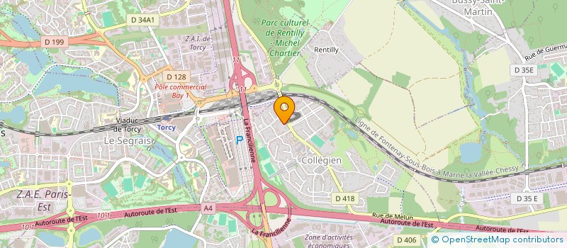 localisation de l'entreprise THEATRE PLATEAU THEATRE ECOLE  COLLEGIEN