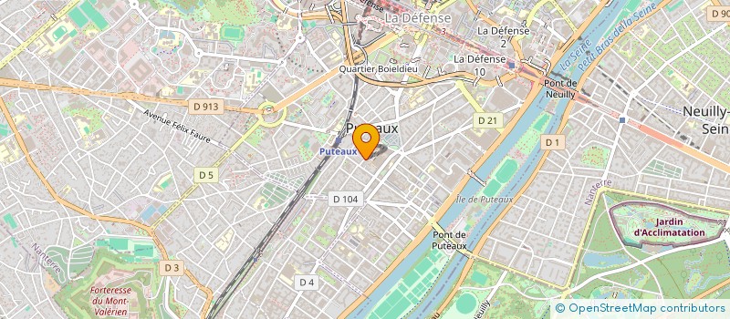 localisation de l'entreprise THEATRE POPULAIRE IVANNA NECHAY  PUTEAUX