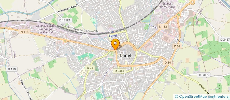 localisation de l'entreprise THEATRE POUR LES GENS à LUNEL
