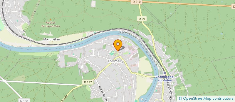 localisation de l'entreprise THEATRE POUR TOUS  THOMERY