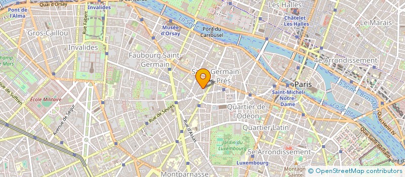 localisation de l'entreprise THEATRE SAINT GERMAIN  PARIS