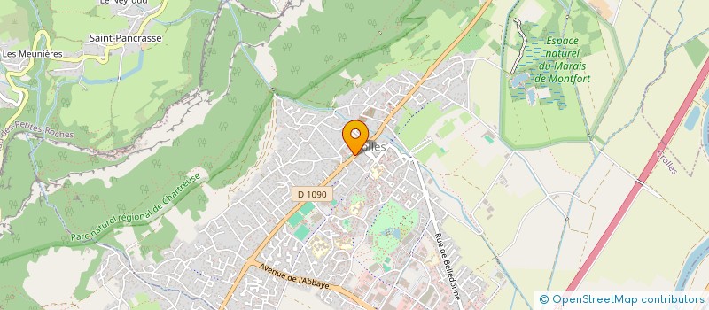 localisation de l'entreprise THEATRE SOUS LA DENT  CROLLES