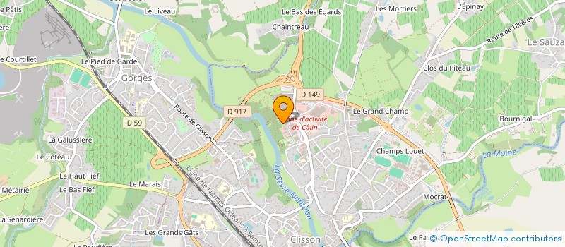 localisation de l'entreprise THEATRE SUR LIE  CLISSON