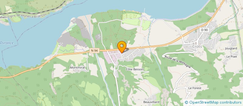 localisation de l'entreprise THEATRE3 COMPAGNIE THEATRALE ENVIRONNEMENTALE, EUROPEENNE ET EMBRUNAISE  EMBRUN