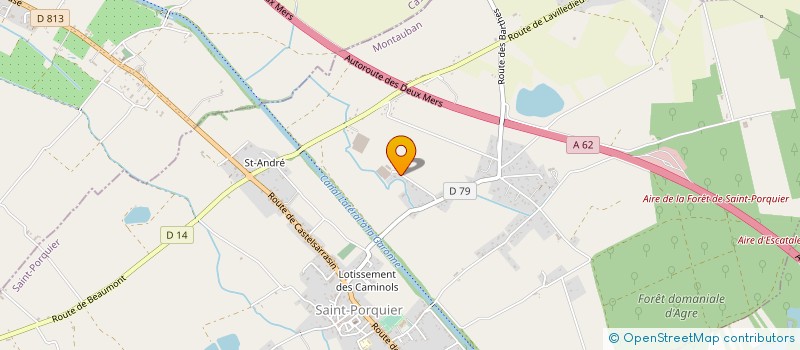 localisation de l'entreprise THEAU HORTICULTURE  SAINT-PORQUIER