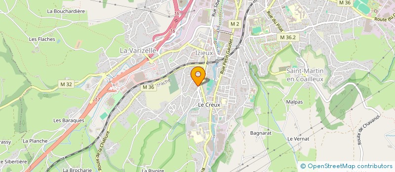 localisation de l'entreprise THEBA à SAINT-CHAMOND