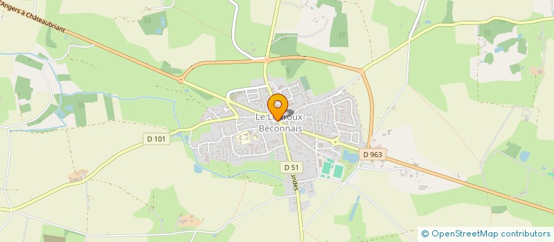 localisation de l'entreprise THEBAB  VAL D'ERDRE-AUXENCE