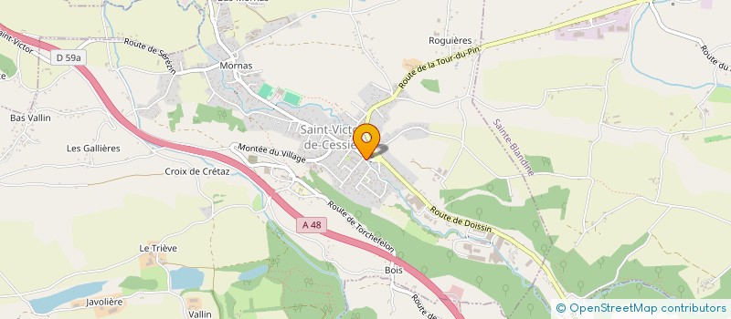 localisation de l'entreprise THEBAIDE  SAINT-VICTOR-DE-CESSIEU