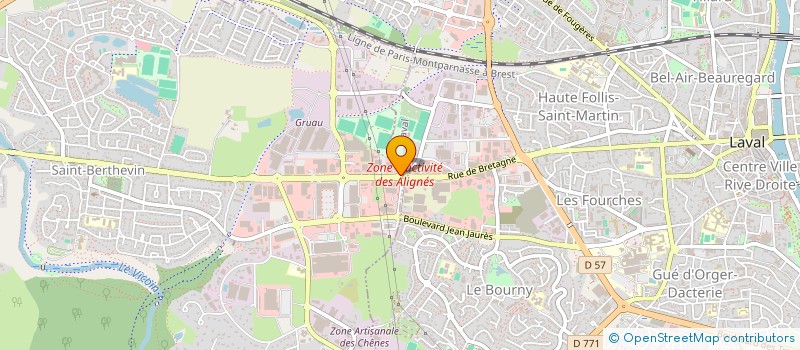 localisation de l'entreprise THEBAUD à SAINT-BERTHEVIN