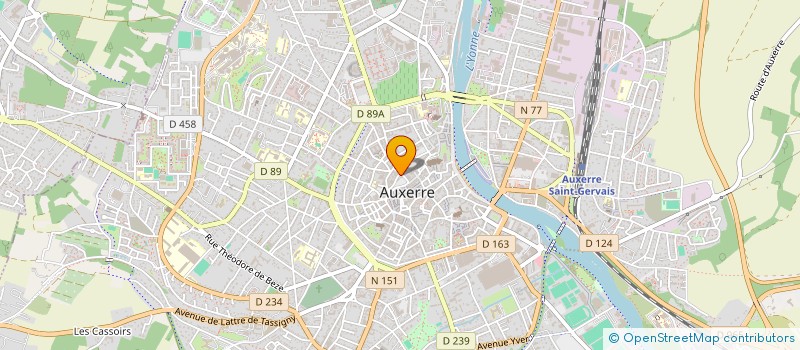 localisation de l'entreprise THEBAULT à AUXERRE