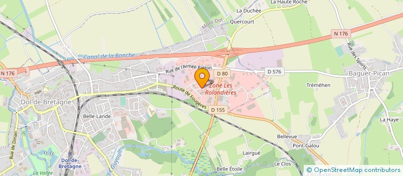 localisation de l'entreprise THEBAULT à DOL-DE-BRETAGNE