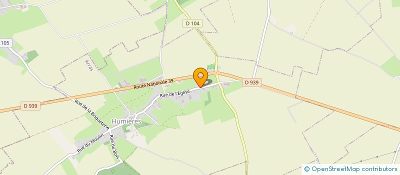 localisation de l'entreprise THEBAULT - COCHETEUX  HUMIERES