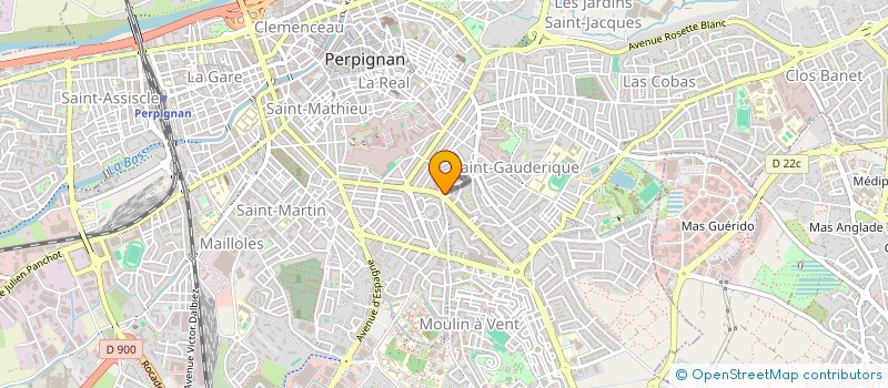 localisation de l'entreprise THEBAULT CONSTRUCTION  PERPIGNAN