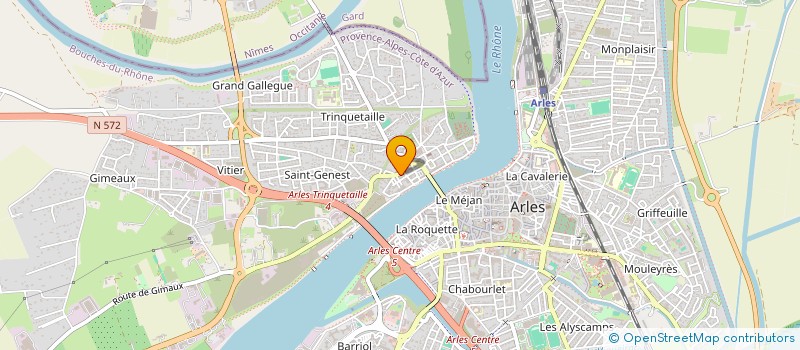 localisation de l'entreprise THEBAULT-GEREY à ARLES