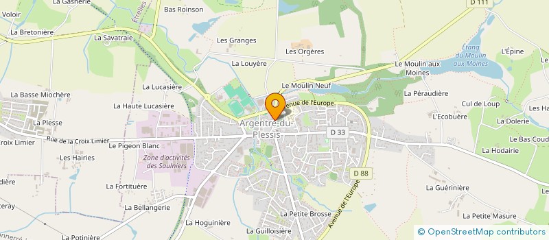 localisation de l'entreprise THEBERT TISARO  ARGENTRE-DU-PLESSIS