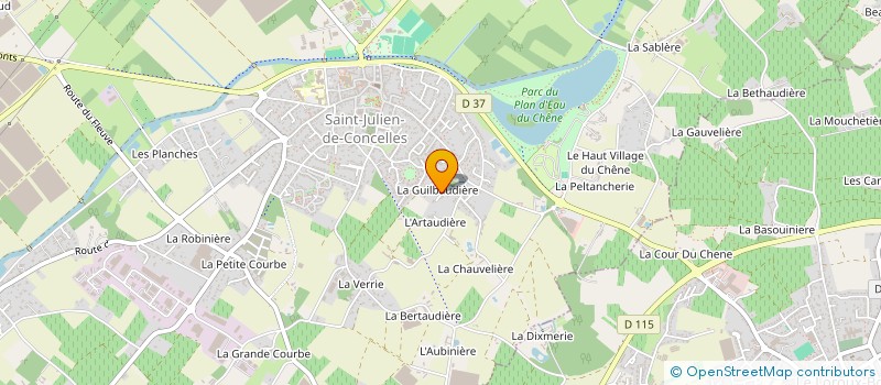 localisation de l'entreprise THECAS  SAINT-JULIEN-DE-CONCELLES