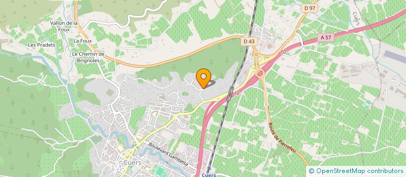 localisation de l'entreprise THEDA  CUERS