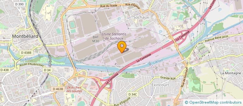 localisation de l'entreprise THEDIS à EXINCOURT