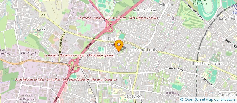 localisation de l'entreprise THEDIS  MERIGNAC