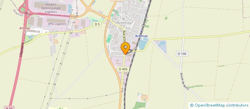 localisation de l'entreprise THEET MENUISERIE RENOVATION SARL à ARTENAY