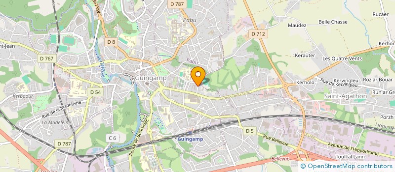 localisation de l'entreprise THEFFO LAND  GUINGAMP