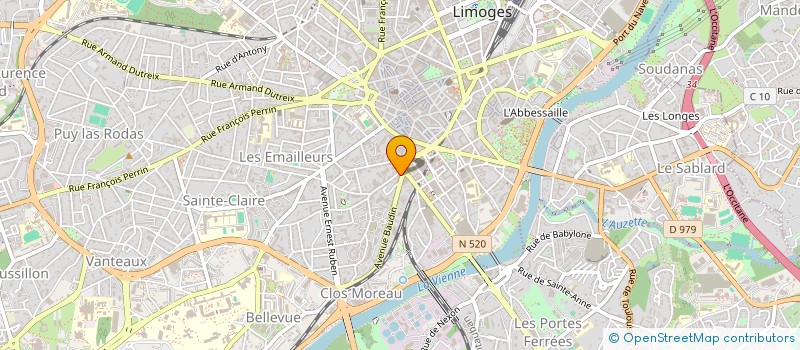 localisation de l'entreprise THEFLODIS à LIMOGES