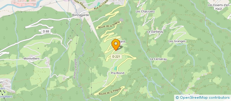 localisation de l'entreprise THEGO à LA PLAGNE TARENTAISE