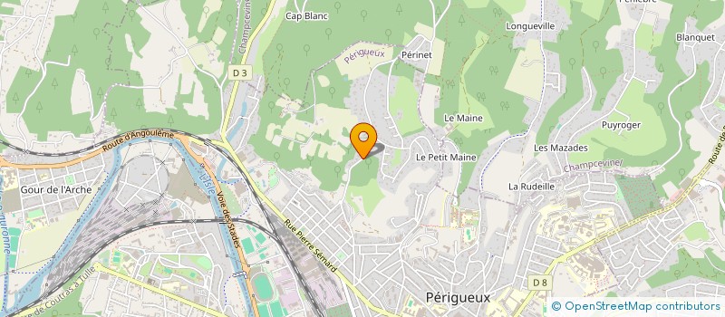 localisation de l'entreprise THEGUI à PERIGUEUX