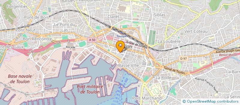 localisation de l'entreprise THEHIS  TOULON