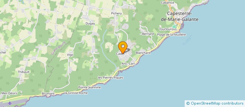 localisation de l'entreprise THEIA  CAPESTERRE-DE-MARIE-GALANTE