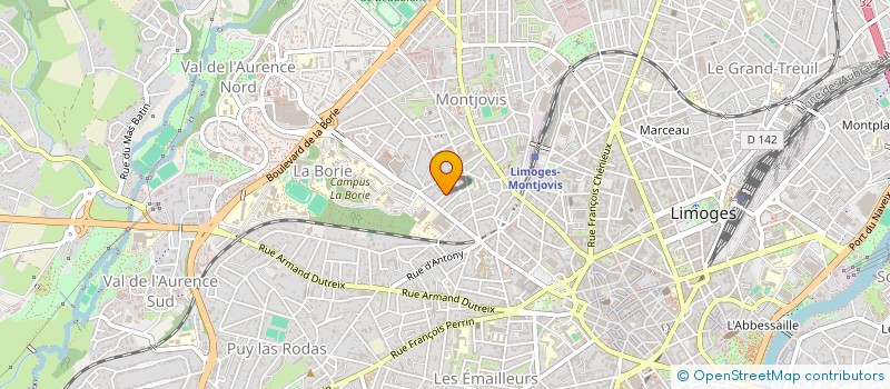 localisation de l'entreprise THEIA à LIMOGES