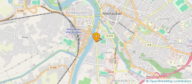 localisation de l'entreprise THEIA GESTION  MONTAUBAN