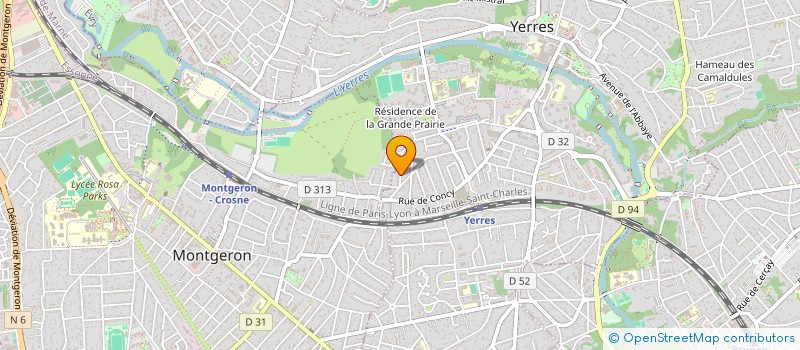 localisation de l'entreprise THEIAD à MONTGERON