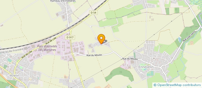 localisation de l'entreprise THEILLIER à ENNEVELIN