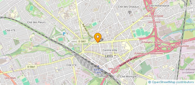 localisation de l'entreprise THEISEN PHILIPPE RICHARD IMMOBILIER  LENS