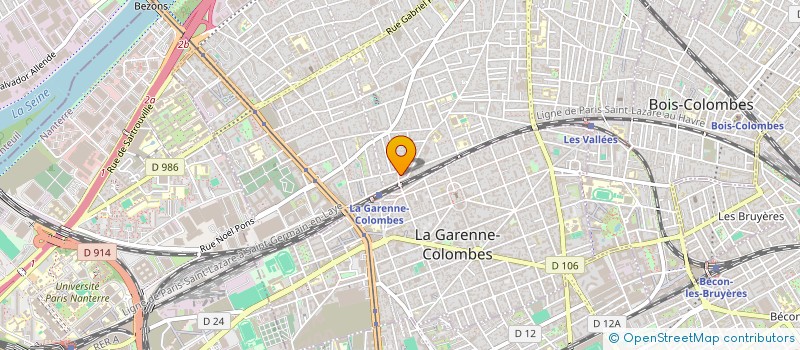 localisation de l'entreprise THEJAH  COLOMBES