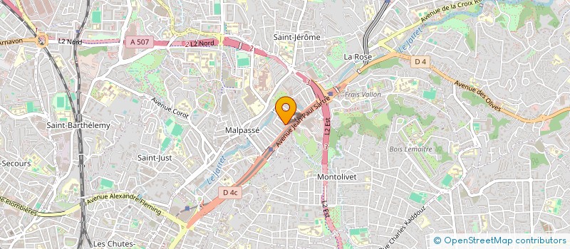 localisation de l'entreprise THEJU à MARSEILLE