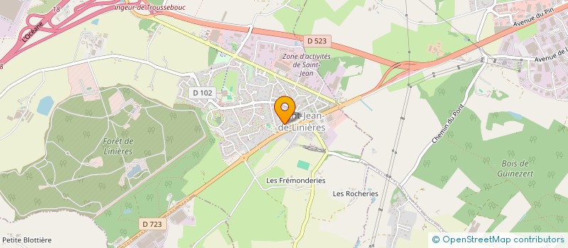 localisation de l'entreprise THEKA HOLDING  SAINT-LEGER-DE-LINIERES