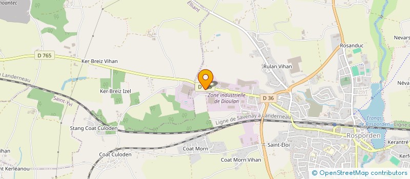 localisation de l'entreprise THEL  ROSPORDEN